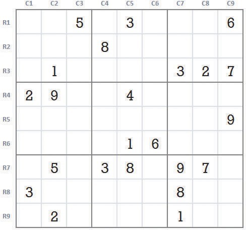 Sudoku Table