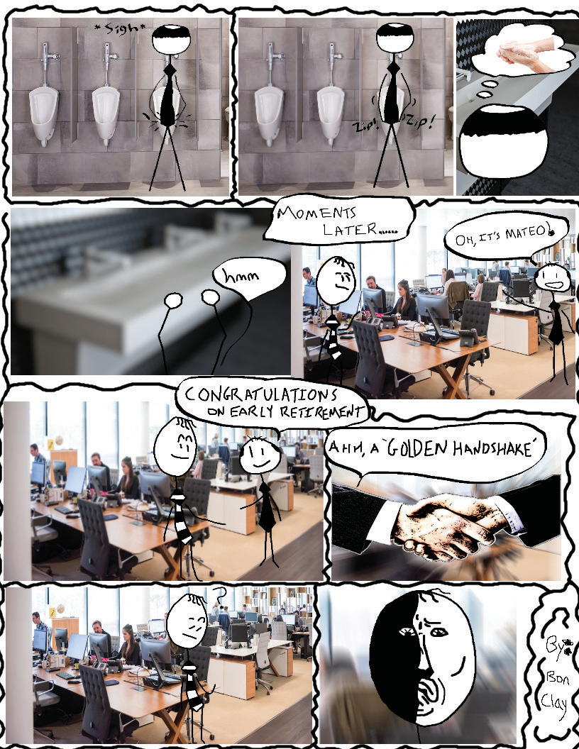 The Golden Handshake comic